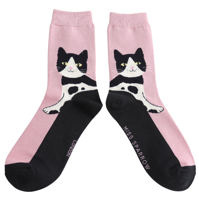 Socken Bamboo Long Cats pink