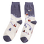 Socks Bamboo Winter Night blue