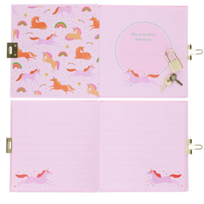 Tagebuch mit Schloss Unicorn