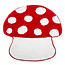 Sass & Belle Carpet/ Bath Mat Red Mushroom