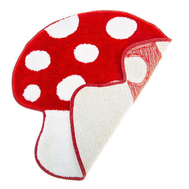 Carpet/ Bath Mat Red Mushroom