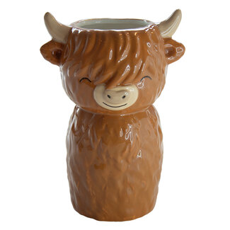 Sass & Belle Vase Highland Cow