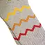 Socken Ribbed Zig-Zag grey