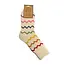 Jess & Lou Socken Ribbed Zig-Zag cream