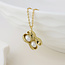 Gold plated Necklace Nutty with Pearls