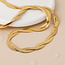 14k Gold plated waterproof Necklace Plaited Chain