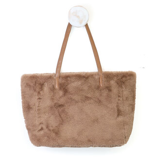 POM Totebag Natalia Faux Fur taupe