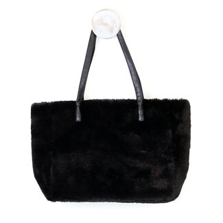 POM Totebag Natalia Faux Fur black