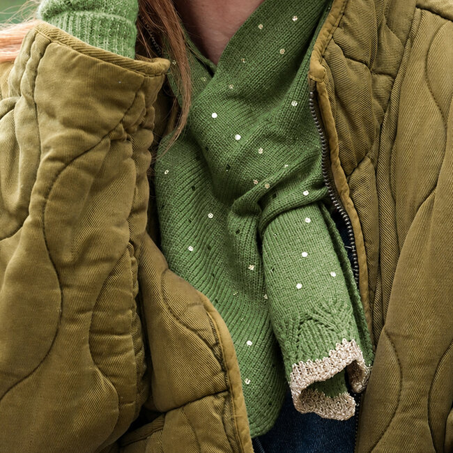 Schal zum Durchziehen Jasmin green