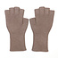 POM Gloves Fingerless Ribbed Jasmin taupe