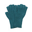 POM Gloves Fingerless Ribbed Jasmin teal