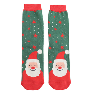 Miss Sparrow Socken Bamboo Santa green