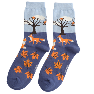 Miss Sparrow Socken Bamboo Autumn blue
