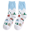 Socken Bamboo Christmas Village blue