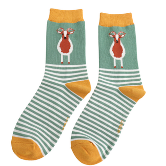 Miss Sparrow Socken Bamboo Goat olive
