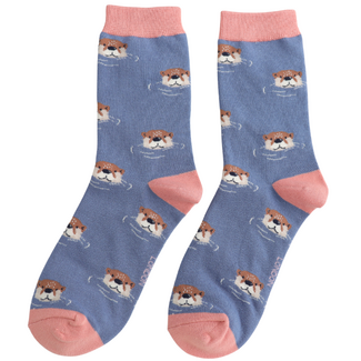 Miss Sparrow Socks Bamboo Otter Above The Water denim