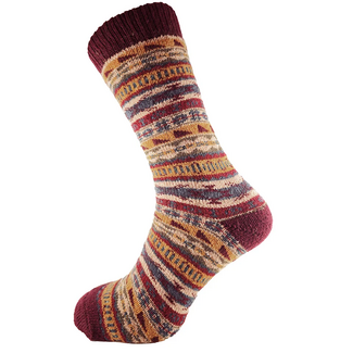Gemjar Socken Men Wollmix Fairisle red