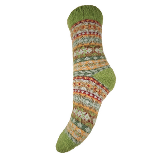 Gemjar Socks Woolmix Fairisle green/red