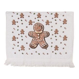 Clayre & Eef Guest towel Ginger Bread