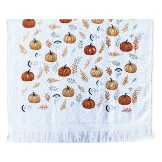Clayre & Eef Guest towel Pumpkins