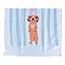 Guest towel Sausage Dog & Blue Stripes