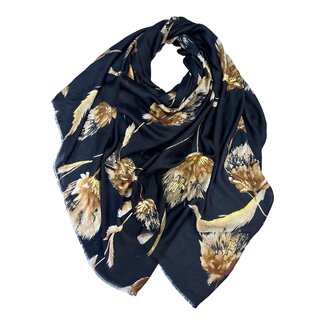 M&K Collection Scarf Dusty Miller black