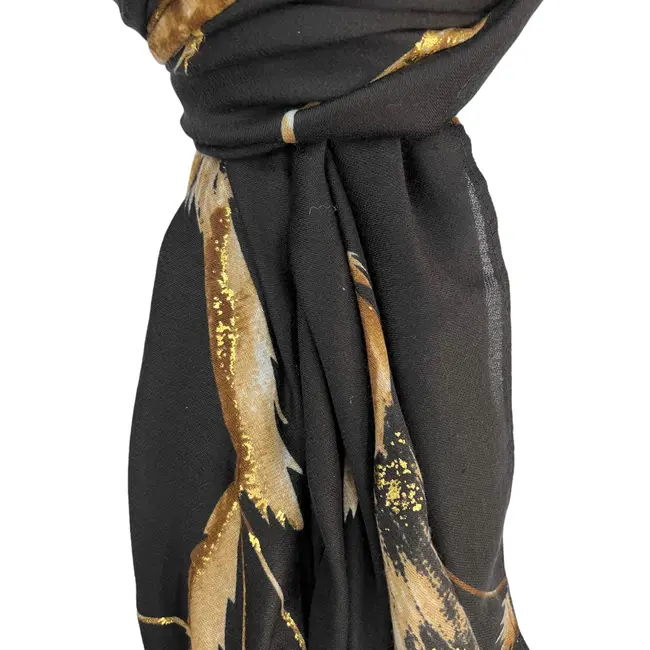 Scarf Dusty Miller black