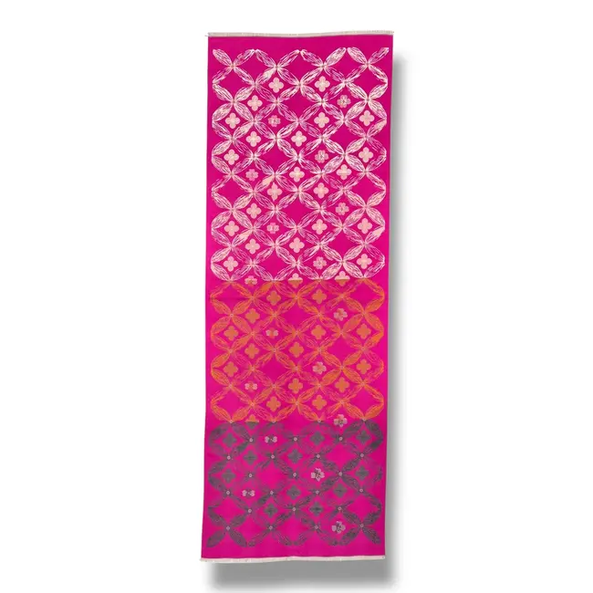 Schal Cashmere Mix Geometric Bloom pink