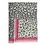 Schal Cashmere Mix Leopard Border pink