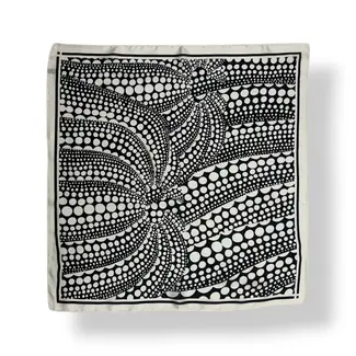 M&K Collection Scarve Square Abstract Dot Wave black