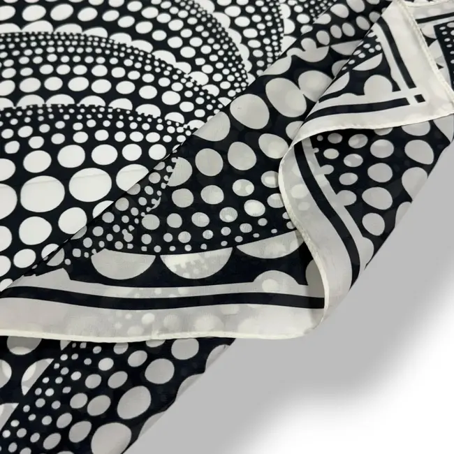 Scarve Square Abstract Dot Wave black