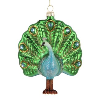 Clayre & Eef Christmas Decoration Peacock
