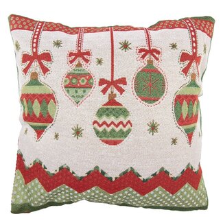Clayre & Eef Kissen Baubles beige