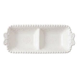 Clayre & Eef Schale Pearl double white