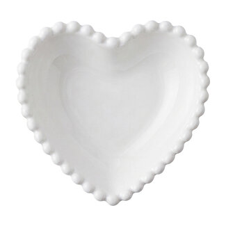 Clayre & Eef Bowl Pearl Heart white