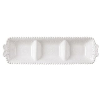 Clayre & Eef Schale Pearl triple white