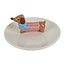 Schmuckschale Sausage Dog pink/red stripes