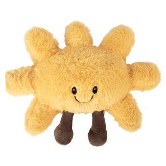Clayre & Eef Cushion Star yellow fluffy
