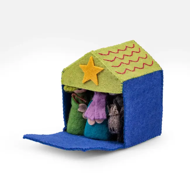 Filz-Weihnachtskrippe multicolour