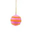 Felt Christmas Hanger Bal Streep Roze Kitschmas