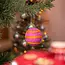 Filz Weihnachtshänger Bal Streep Roze Kitschmas