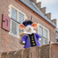 Filz-Dekoration Muis Pietermuis paars