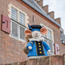 Filz-Dekoration Muis Pietermuis blauw