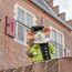 Filz-Dekoration Muis Pietermuis groen