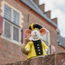 Filz-Dekoration Muis Pietermuis geel