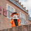 Filz-Dekoration Muis Pietermuis oranje