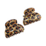 Hair Claw Clip Leopard brown Set of 2