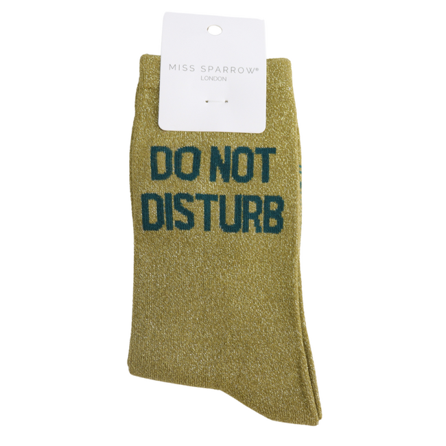 Socks Glitter Statement Do Not Disturb