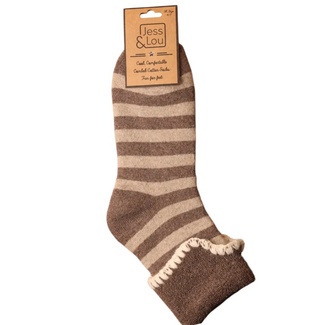 Jess & Lou Socken Cuff Stripe cappuccino