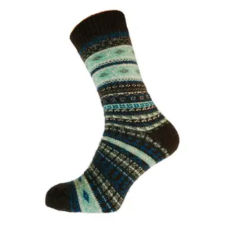 Gemjar Socks Men Wollmix Nordic brown/pale green